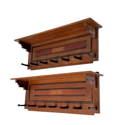 Two Art Deco Modernist Coat Racks by P.E.L. Izeren for De Genneper Molen